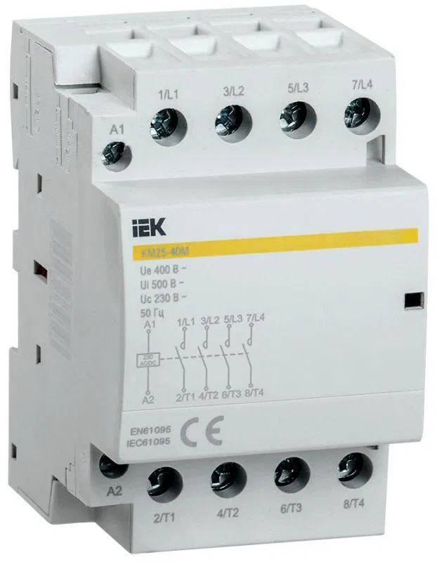 Контактор модульный КМ25-40М AC/DC KARAT IEK MKK21-25-40