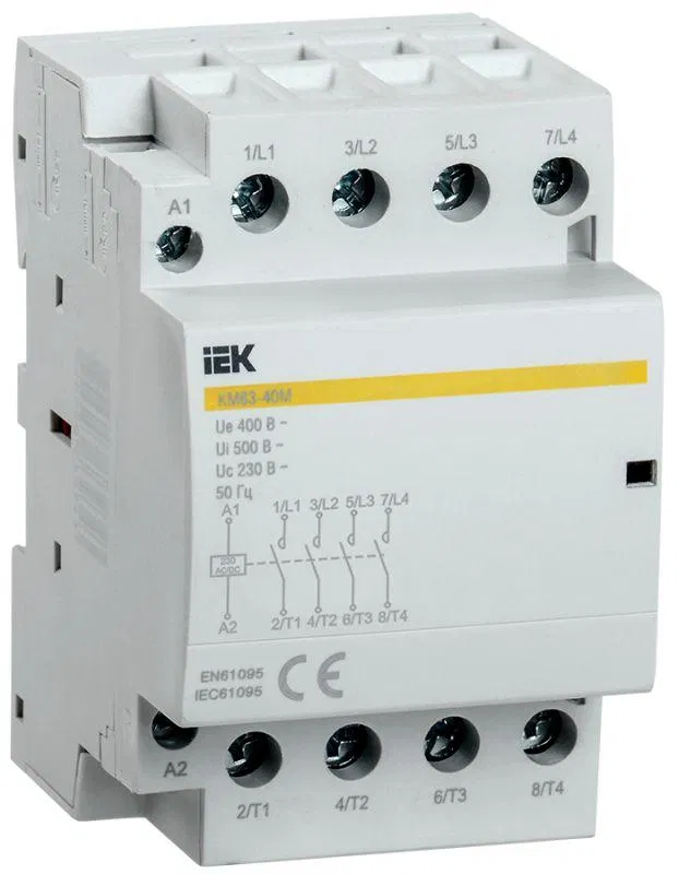Контактор модульный КМ63-40М AC/DC KARAT IEK MKK21-63-40
