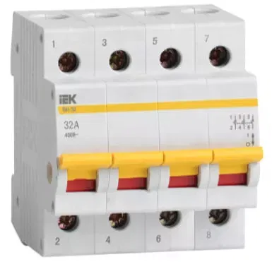 Выключатель нагрузки ВН-32 32А/4П IEK MNV10-4-032