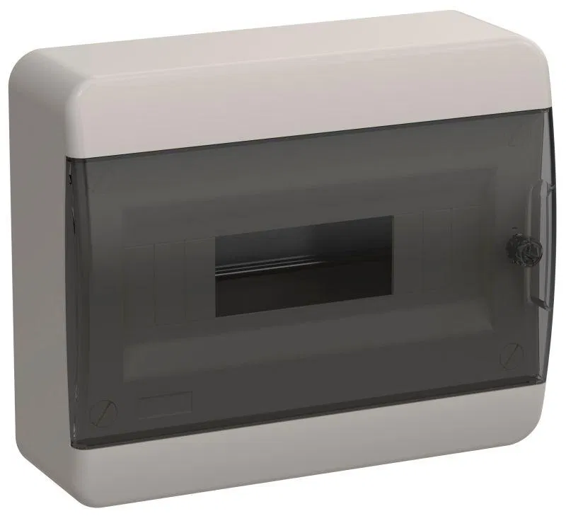 Корпус ЩРН-П-12 TEKFOR IP41 черн. прозр. дверь пластик. IEK TF5-KP12-N-12-41-K01-K03