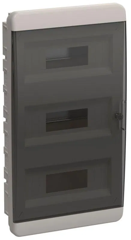 Корпус ЩРВ-П-36 TEKFOR IP41 черн. прозр. дверь пластик. IEK TF5-KP12-V-36-41-K01-K03