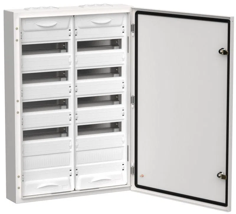 Корпус металлический ЩРн-120 (2х60) 835х570х140 IP54 бел. (одна дверь) TITAN 5 IEK TI5-50-N-2X060-54