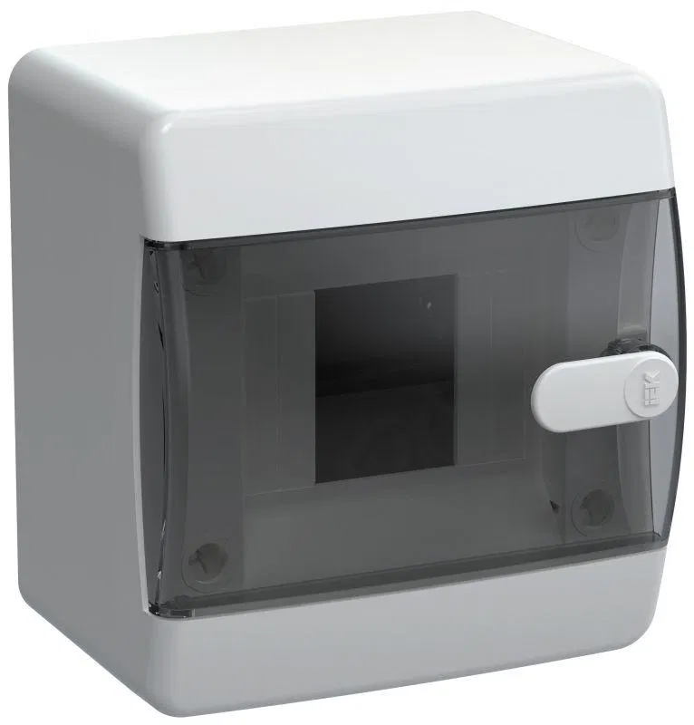 Корпус ЩРН-П-4 UNION Compact IP41 черн. прозр. дверь пластик. IEK UIC-KP12-N-04-41-K01