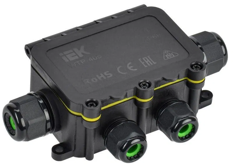 Коробка распределительная герметичная WTP-405 6 вводов IP68 IEK UWB10-X-450-41-06-68