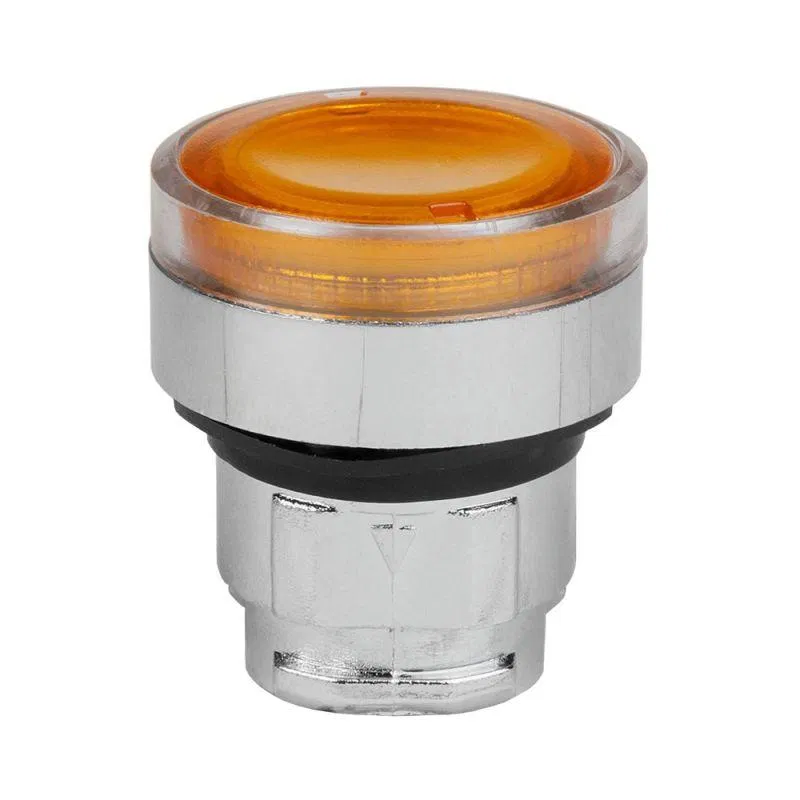 Головка кнопки OptiSignal D22 A4-PL-5 с подсветкой желт. металл ZB4BW353 КЭАЗ 332259
