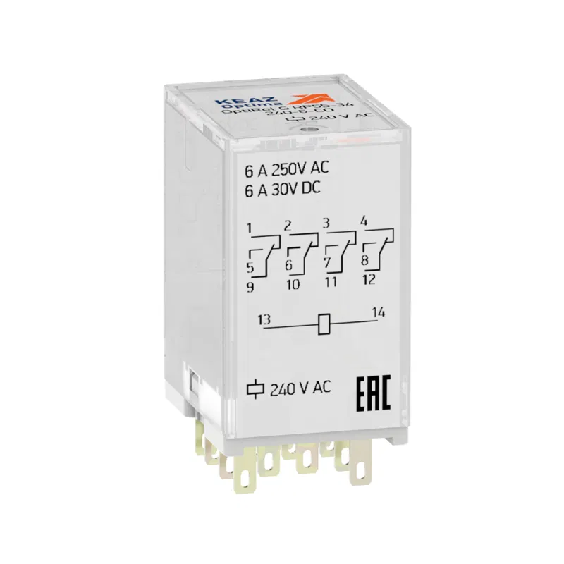 Реле промежуточное OptiRel G RP55-34-120-6-CO КЭАЗ 348355