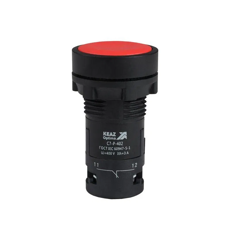 Кнопка OptiSignal Compact D22 С7-P-402 красн. 2НЗ XB7NA44 КЭАЗ 362039