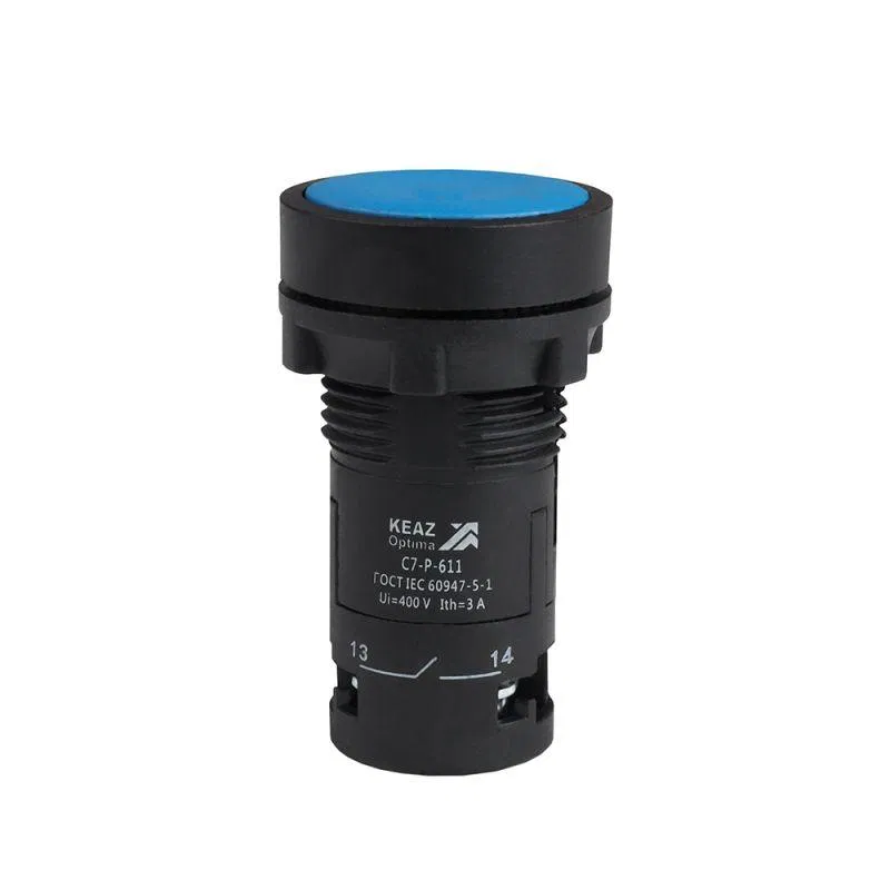 Кнопка OptiSignal Compact D22 С7-P-611 син. 1НО+1НЗ XB7NA65 КЭАЗ 362047