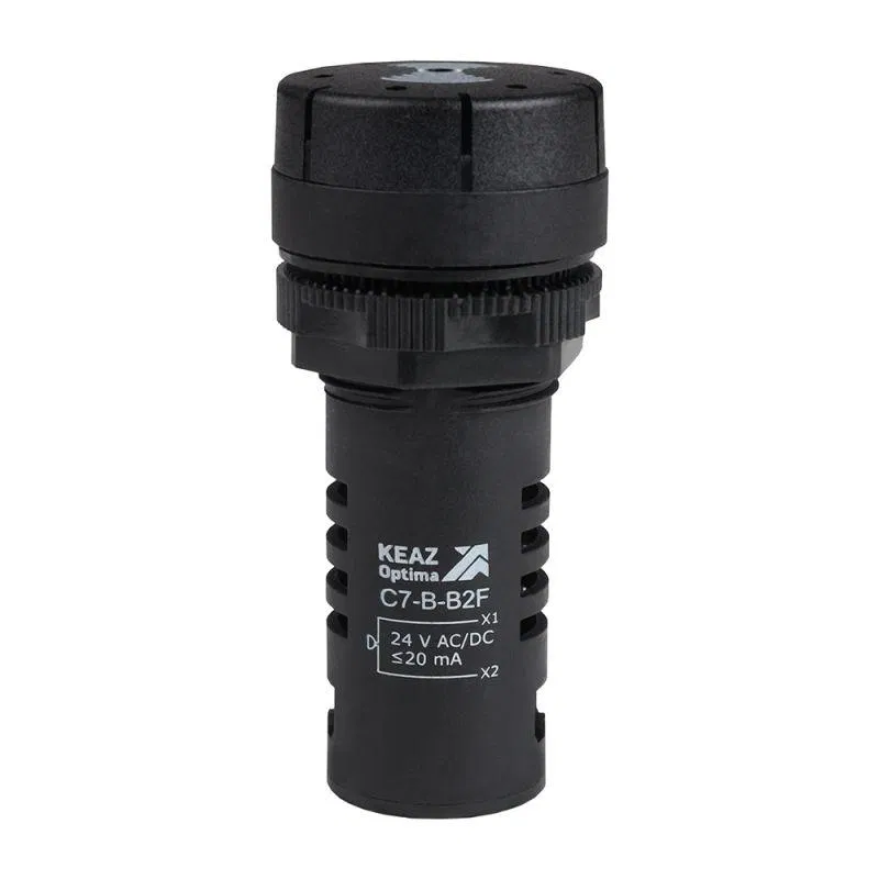 Зуммер с непрерывным сигналом OptiSignal Compact D22 С7-B-B2C черн. 24В AC/DC КЭАЗ 362181