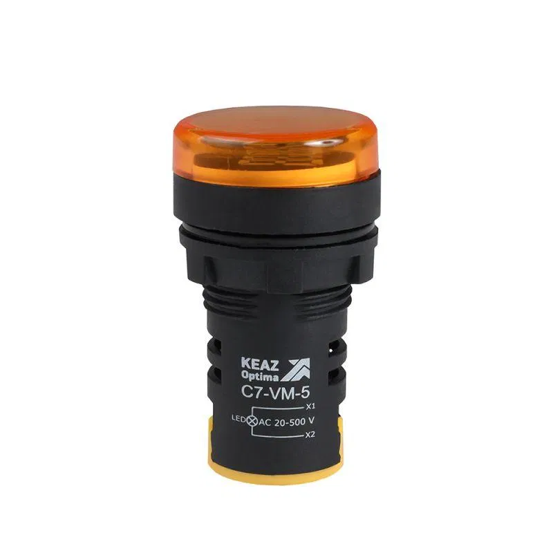 Индикатор напряжения OptiSignal Compact D22 С7-VM-5 желт. 20-500В AC AD22VM КЭАЗ 362190