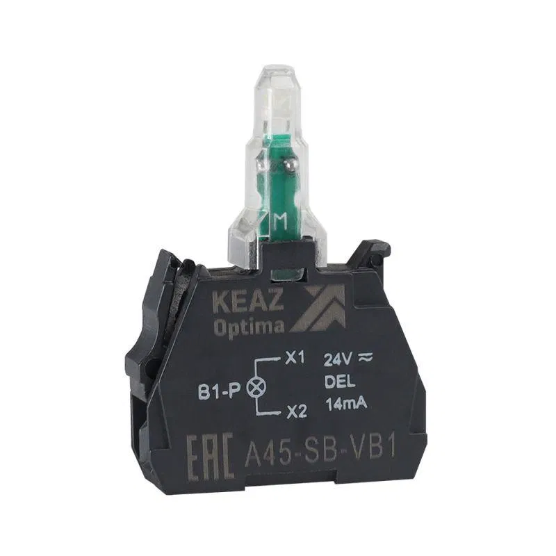 Блок световой OptiSignal D22 A45-SB-VB3 зел. 24 В AC/DC с защитой от наводок ZBVB3 КЭАЗ 362245