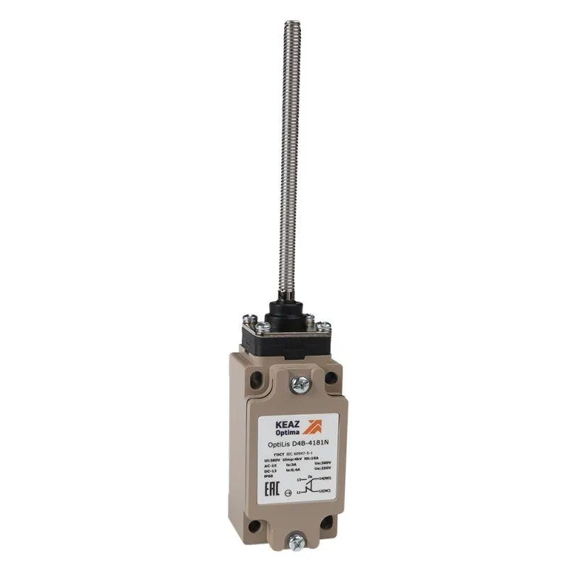 Выключатель концевой OptiLiS D4B-4181N пружина спиральная EN 50041 XCKJ108H29 КЭАЗ 365335