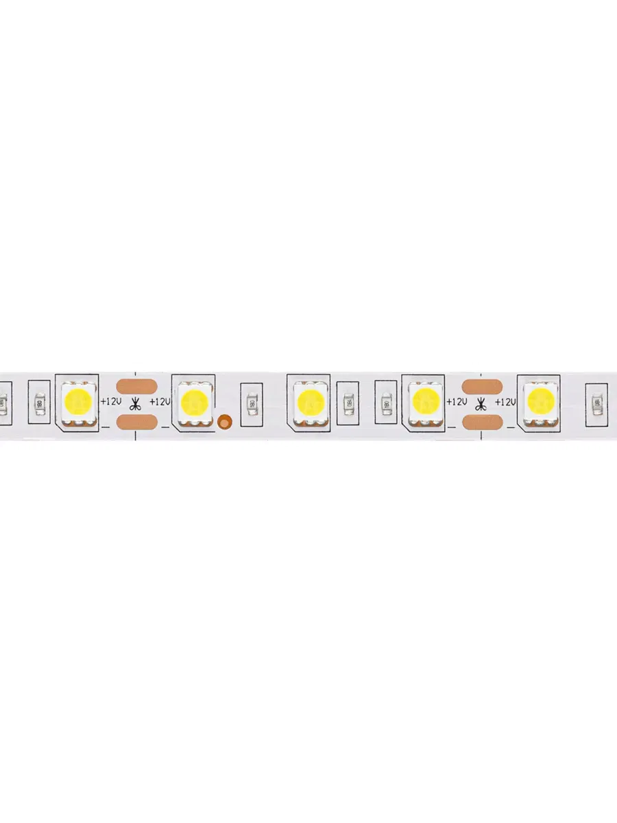 Лента светодиодная SMD5050-60 LED/м-IP20-12 В-14,4 Вт/м-6000 К (5 м) блистер TDM
