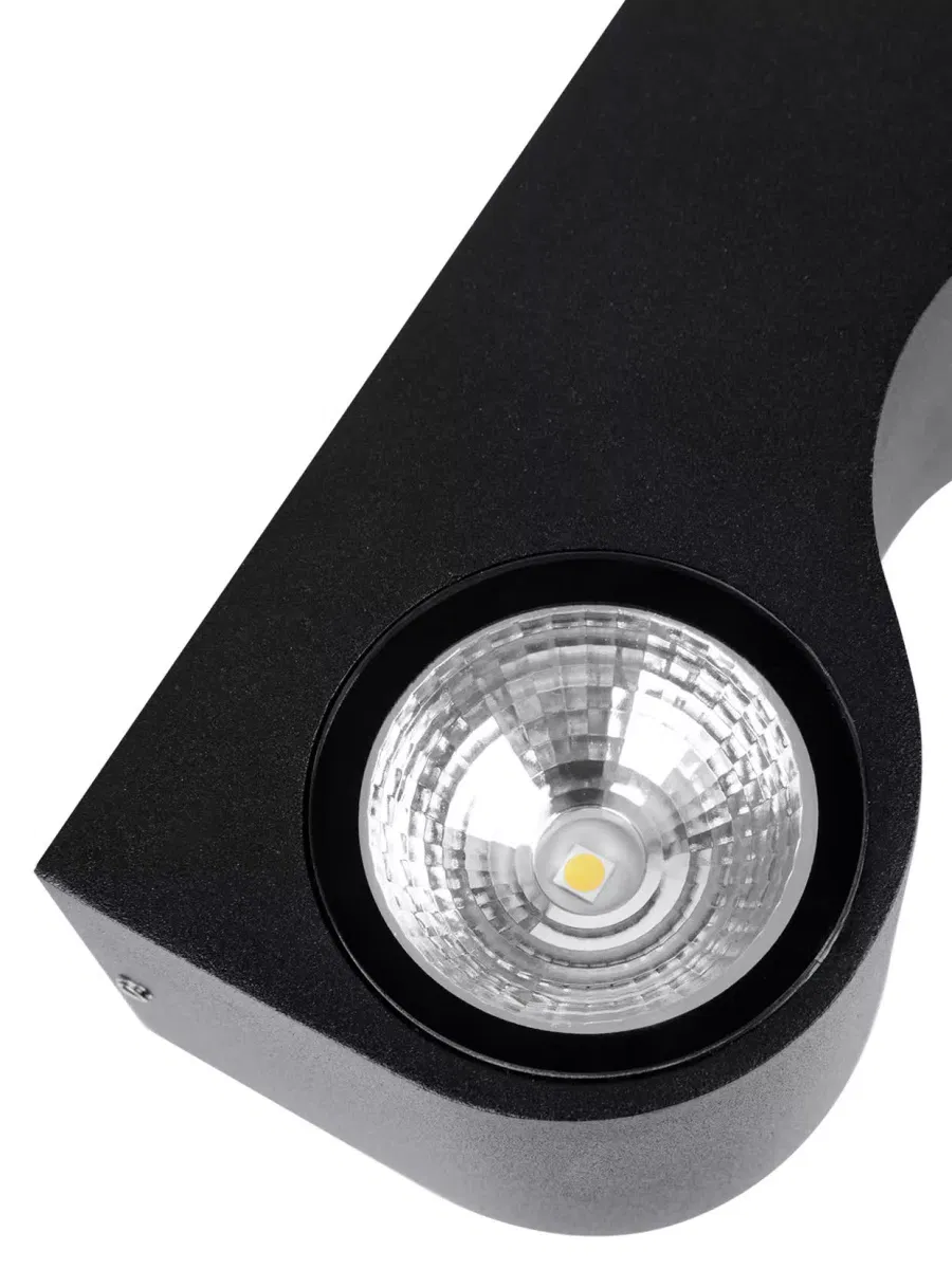 Светильник настенный LED, Дуэт, 4х3 Вт, 3000 К, L200 мм, алюм./черн., вверх/вниз, IP65, TDM