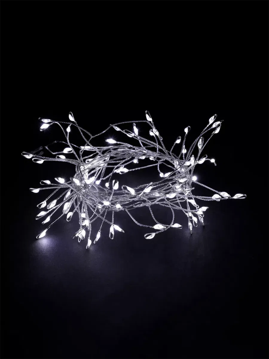 Гирлянда светодиодная "Самоцветы" 100LED, 2 м, 6000 K, USB, IP20, TDM