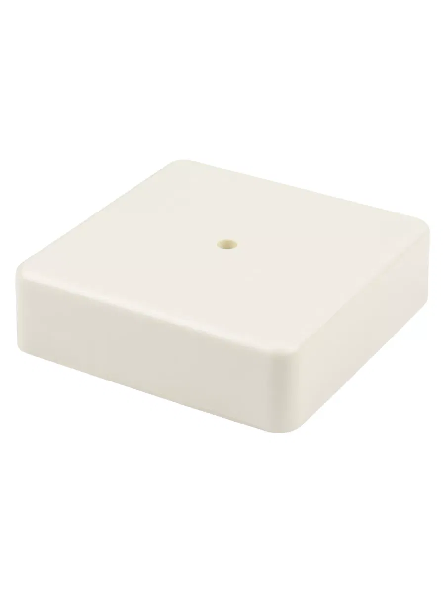 Коробка распаячная КР 100х100х29 ОП, сл. кость, IP40, инд. штрихкод TDM