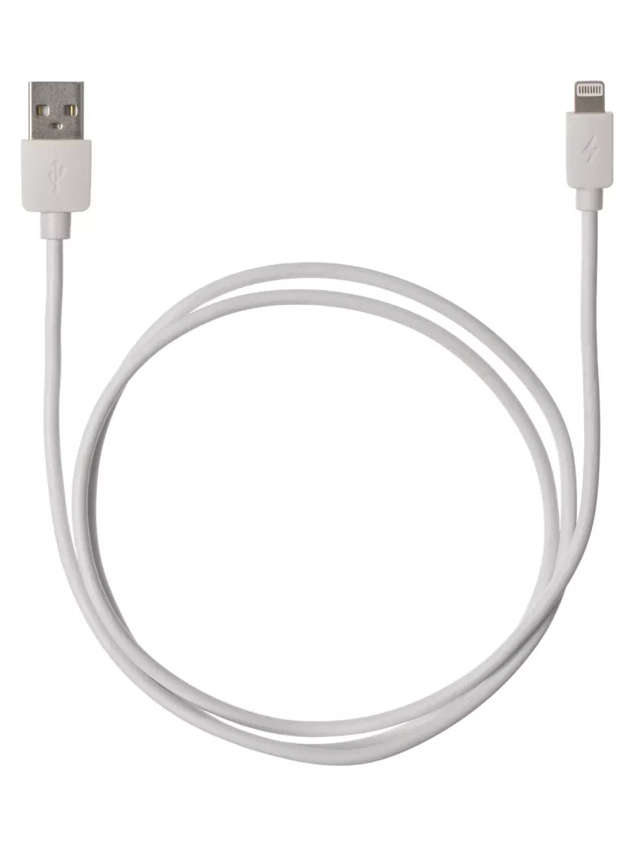 Дата-кабель, ДК 6, USB - Lightning, 1 м, белый, TDM