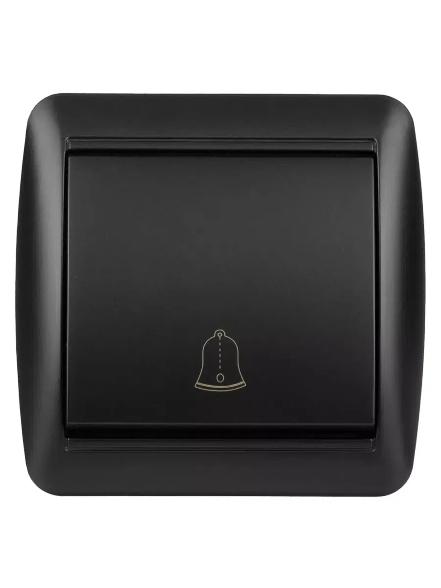 Кнопка звонковая открытой установки IP44 6А графит "Селигер" TDM
