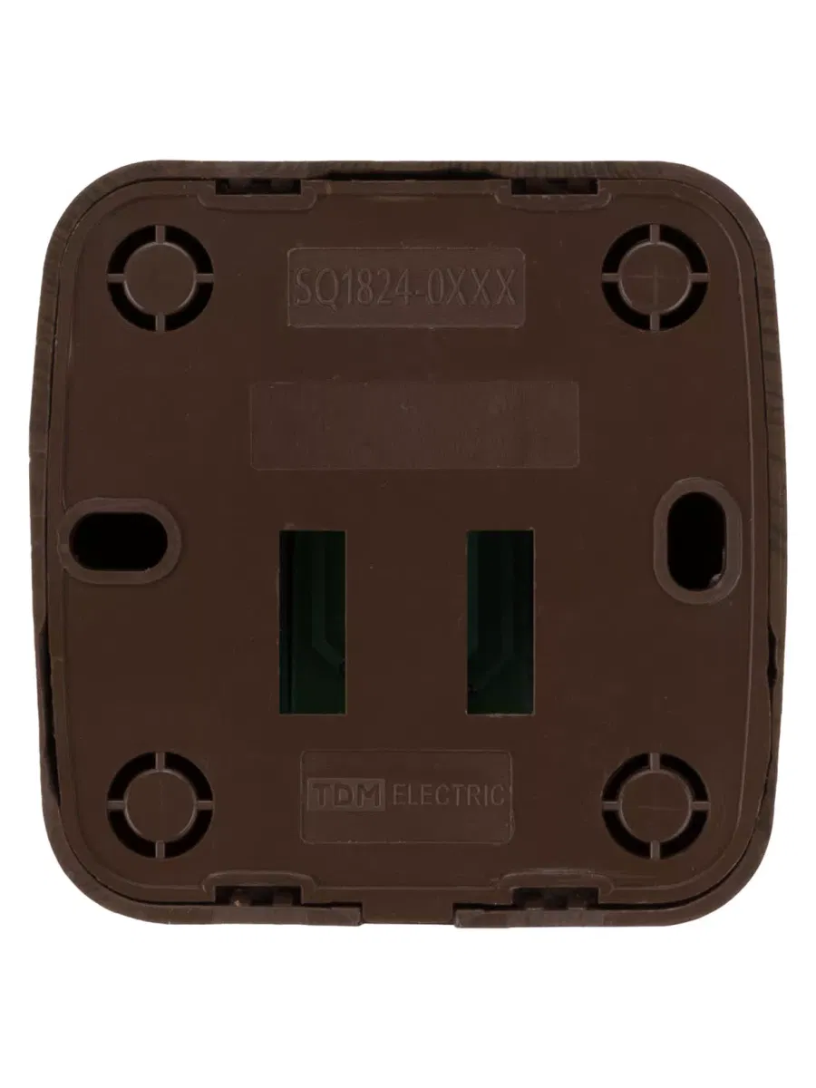 Розетка компьютерная (RJ-45) открытой установки IP20, венге "Дача" Народная