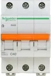 Выключатель автоматический модульный 3п C 40А 4.5кА ВА63 Домовой Schneider Electric 11227