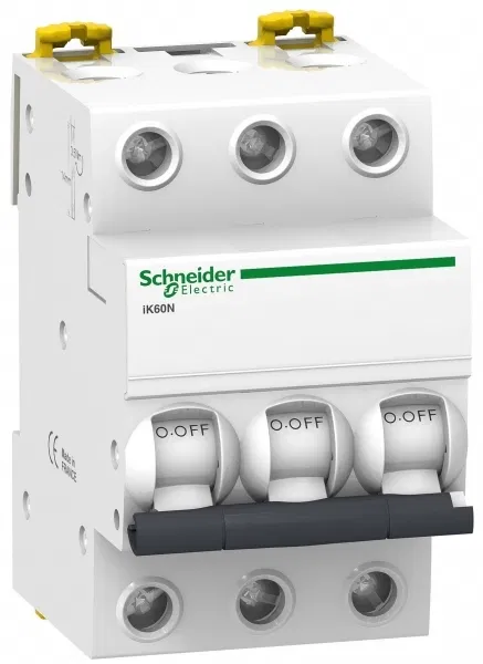Выключатель автоматический модульный 3п C 63А 6кА iK60 Acti9 Schneider Electric A9K24363