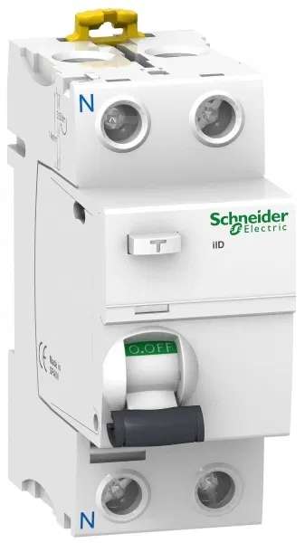Выключатель дифференциального тока (УЗО) 2п 25А 10мА тип AC iID Acti9 Schneider Electric A9R10225