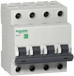 Выключатель автоматический модульный 4п C 16А 4.5кА EASY 9 Schneider Electric EZ9F34416