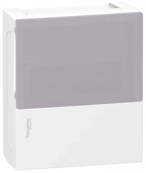 Бокс ОП MINI PRAGMA 1 ряд 8мод. бел. с дым. двер. IP40 Schneider Electric MIP12108T