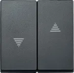 Клавиша 2-кл. Merten для жалюзи антрацит Schneider Electric MTN435514