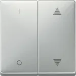 Клавиша 2-кн. SD для мод. выкл. рис. ВВ/ВН 1/0 сталь Schneider Electric MTN626646