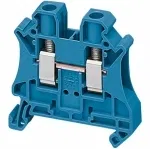 Клеммник винт. проходной 6кв.мм 2 точки подкл. син. Schneider Electric NSYTRV62BL