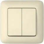 Выключатель 2-кл. СП Прима 6А IP20 бел. (опт. упак) Schneider Electric S56-043-B