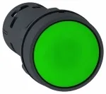 Кнопка 22мм НО+НЗ с фиксацией зел. Schneider Electric XB7NH35