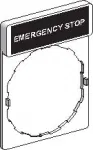 Этикетка "EMERGENCY STOP" Schneider Electric ZBY2330