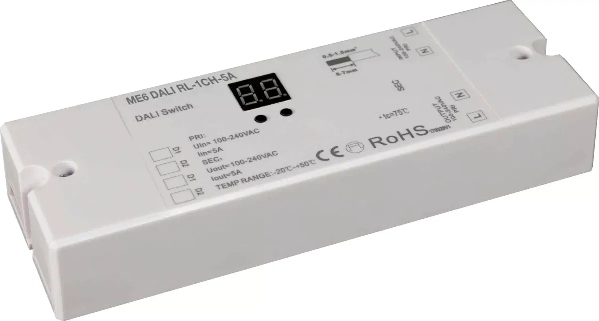 Переключатель ME6 DALI RL-1CH-5A Световые Технологии 4911005660