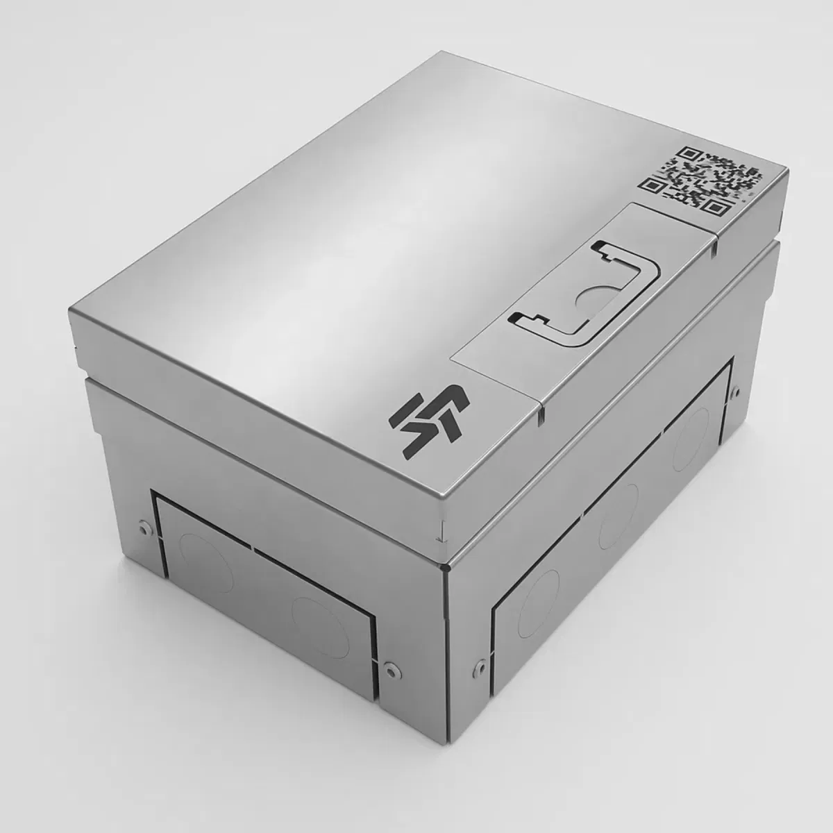 Напольный лючок на 4 модуля (2 розетки 45x45) IP54 System Power SP01-0104