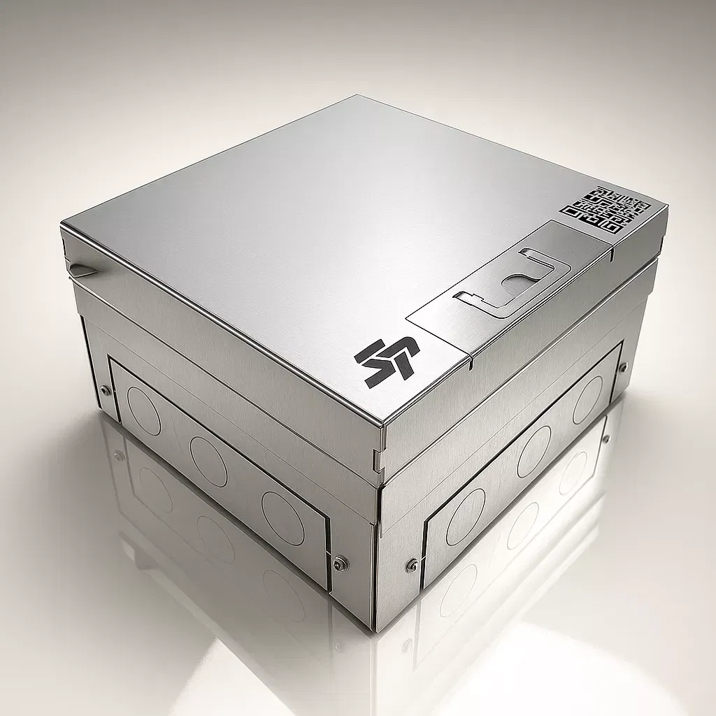 Напольный лючок на 8 модулей (4 розетки 45x45) IP54 System Power SP01-0108