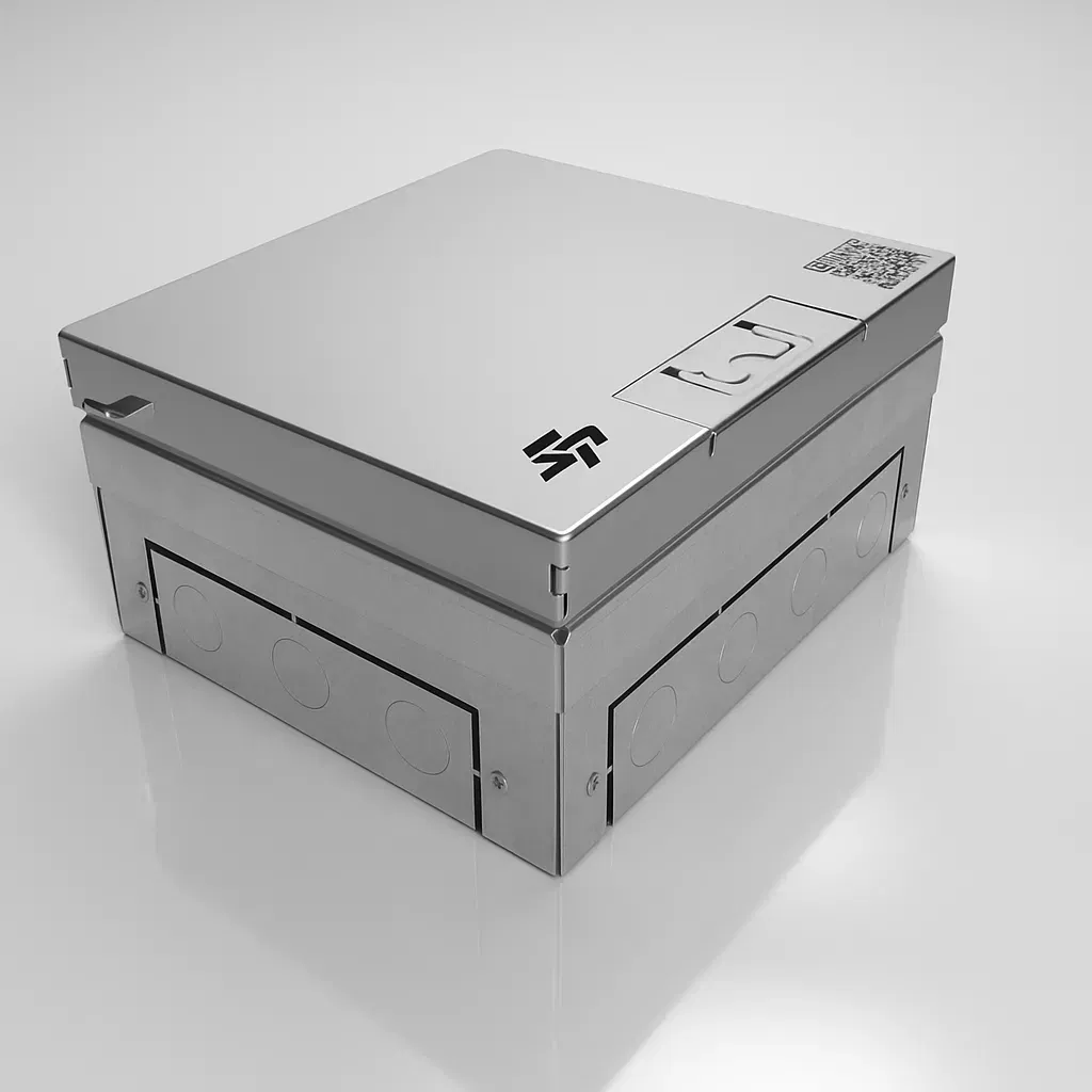 Напольный лючок на 12 модулей (6 розеток 45x45) IP54 System Power SP01-0112