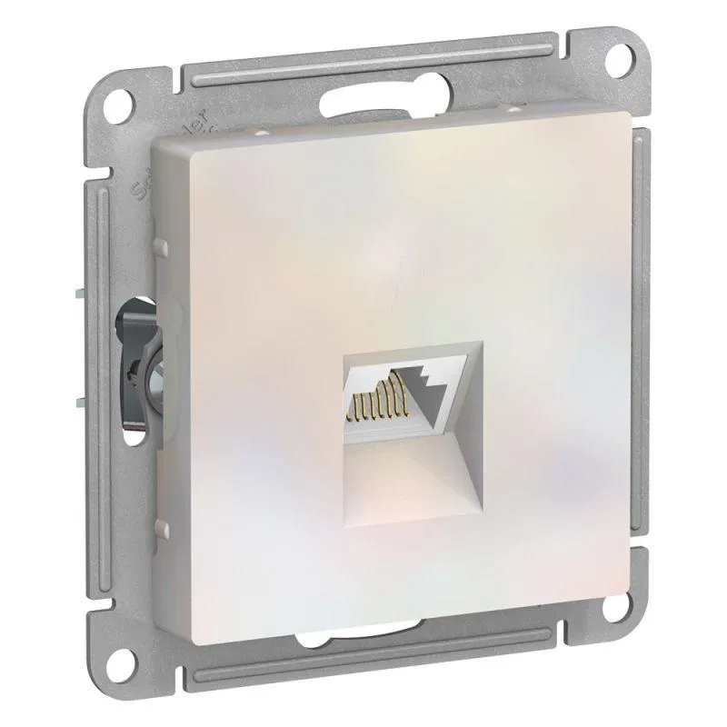 Розетка компьютерная AtlasDesign RJ45 кат.5E механизм жемчуж. SE ATN000483