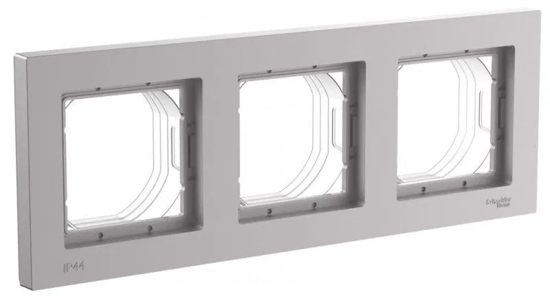 Рамка 3-м AtlasDesign Aqua IP44 алюм. SE ATN440303