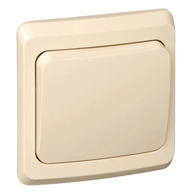 Переключатель проходной 1-кл. СП Этюд 10А IP20 крем. SE BC10-004K