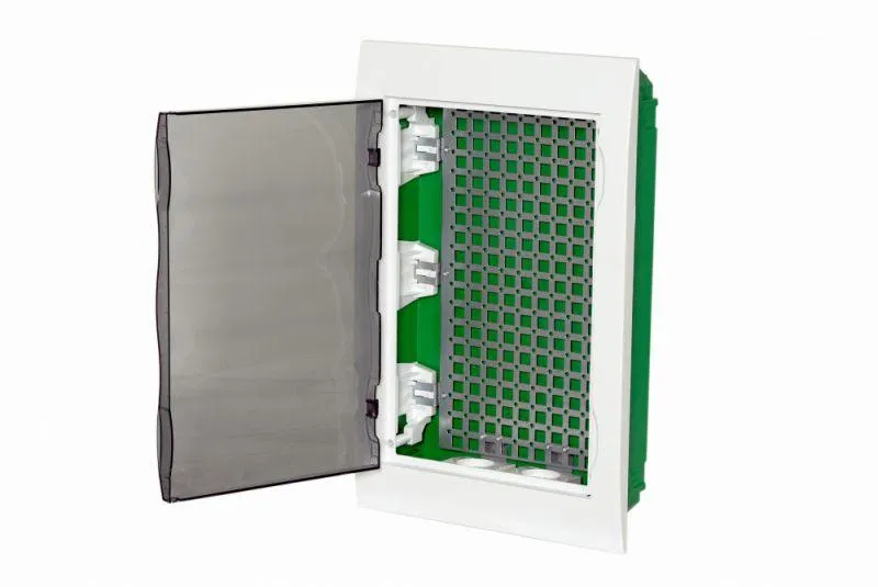 Корпус встраиваемый City9 Box IT 3 ряда 36мод. 2 розетки с прозр. дверцей SE EZ9E312S2FIT