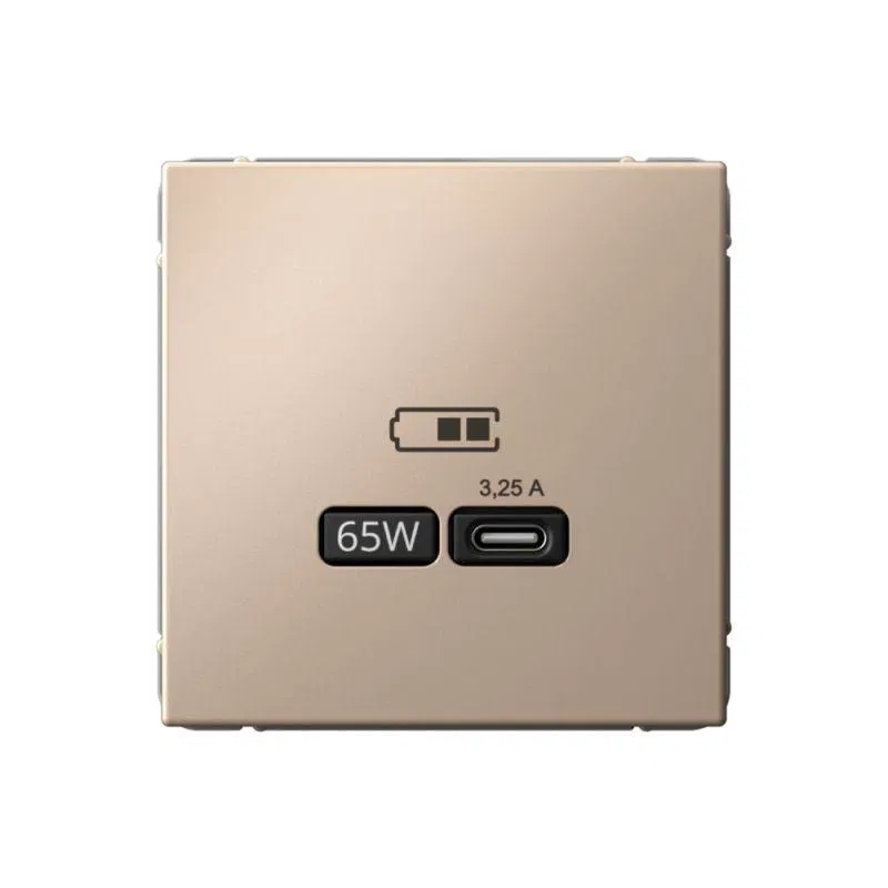 Розетка USB ArtGallery тип C 65Вт QC PD высокоскор. ЗУ механизм песочн. SE GAL001227