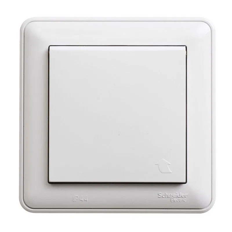 Розетка 1-м СП W59 Aqua 16А IP44 с заземл. защ. шторки в сборе бел. SE RS16-152B-18