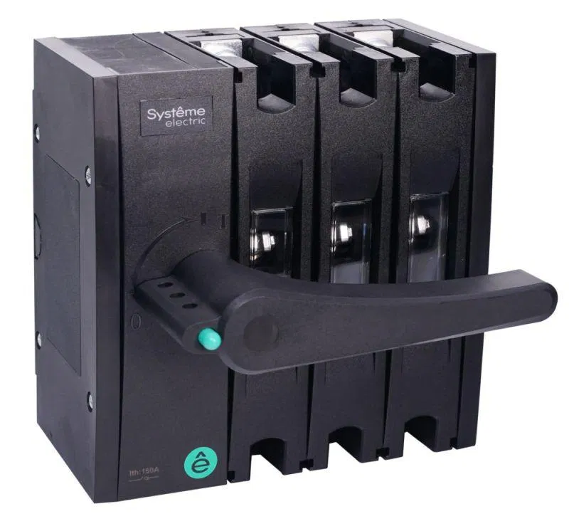 Выключатель-разъединитель SYSTEMEPACT SD160 3п 160А рукоятка фронт. слева (зак. отдельно) SE SSD01603LF0160
