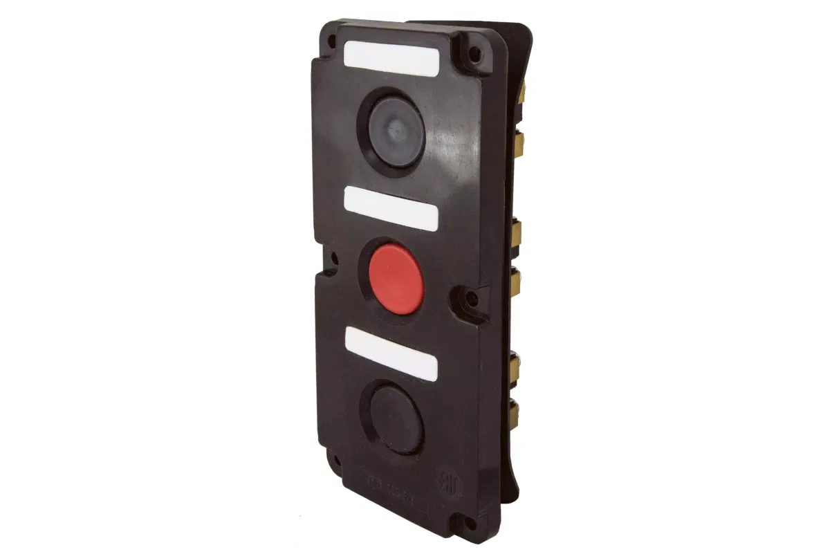 ПКЕ 122-3 У2, красная и две черные кнопки, IP54 TDM