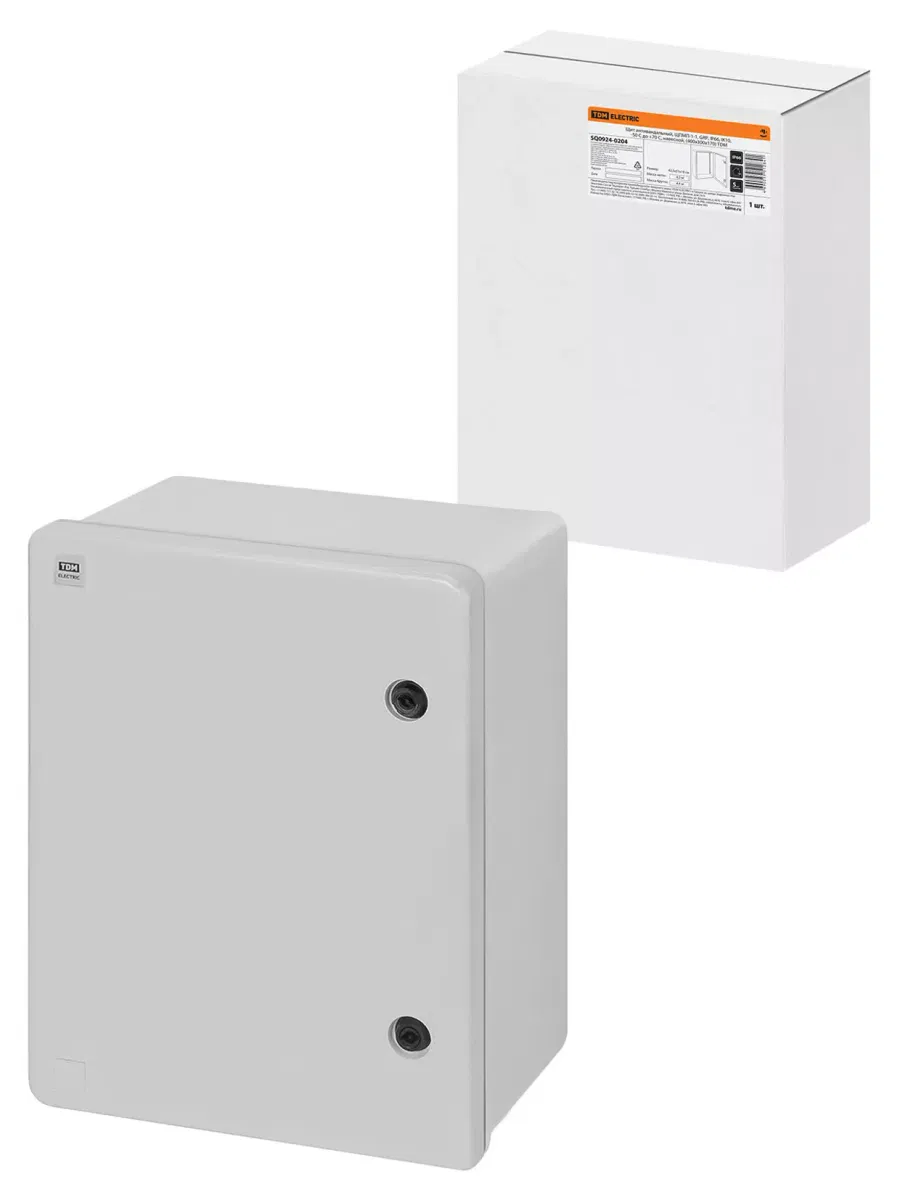 Щит антивандальный, ЩПМП-1-1, GRP, IP66, IK10, -50 С до +70 С, навесной, (400х300х170) TDM