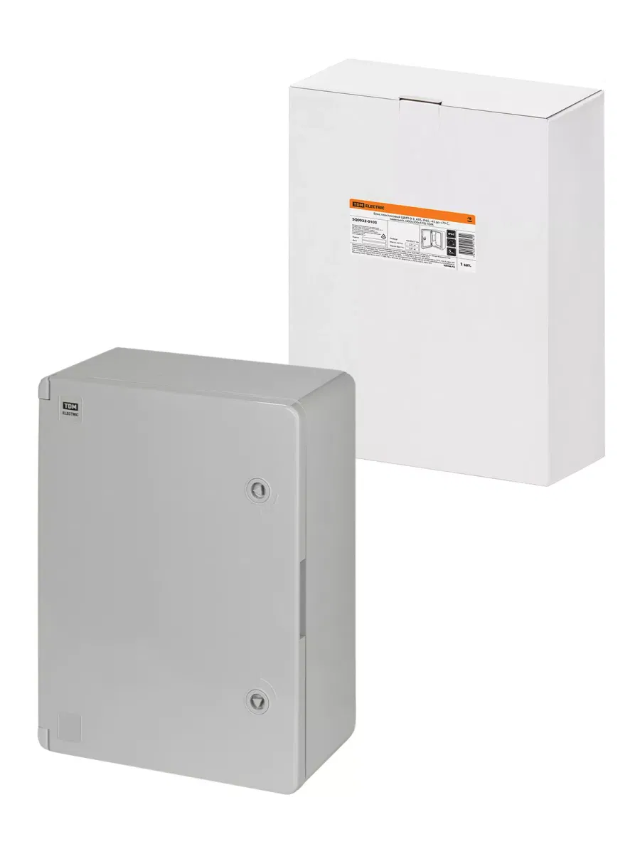 Бокс пластиковый ЩМП-0-3, ABS, IP65, -45 до +75 С, навесной, (400x300x170) TDM