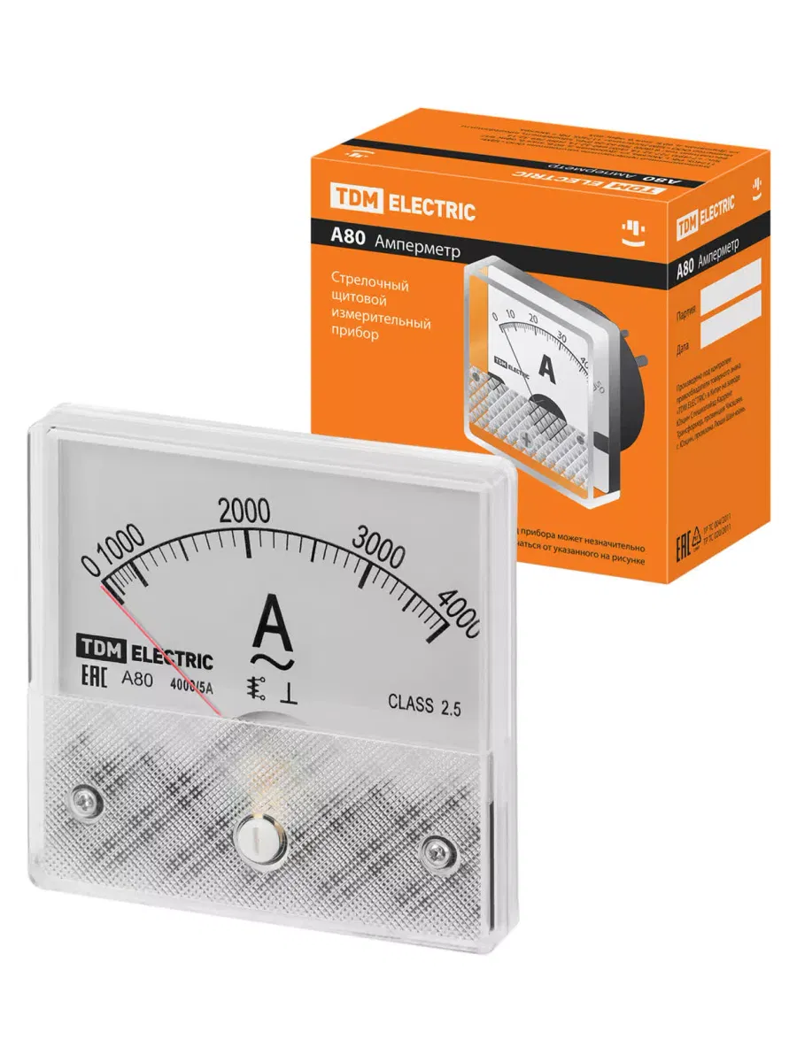 Амперметр А80Н 4000А/5А-2,5, (без поверки), TDM