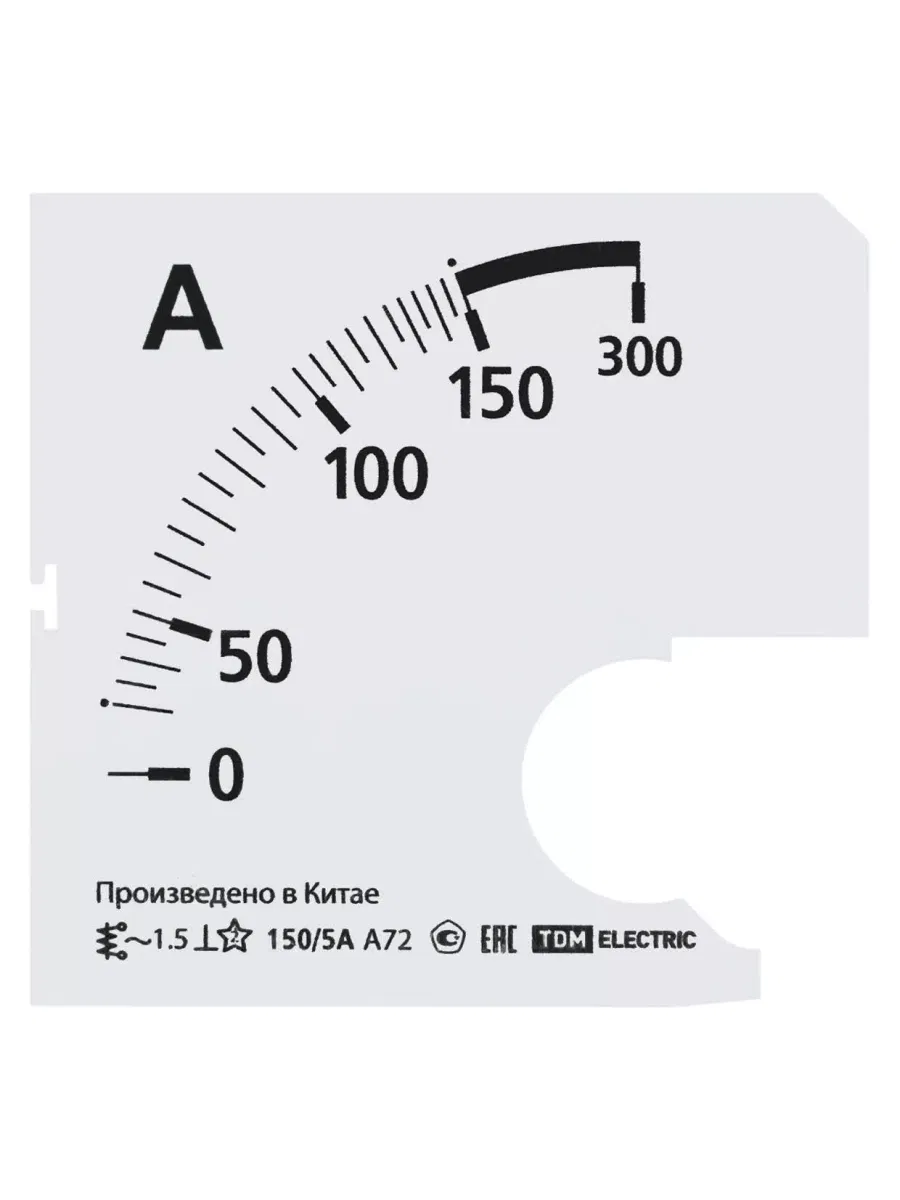 Шкала Ш72  150/5А-1,5 (для А72 Х/5А) TDM